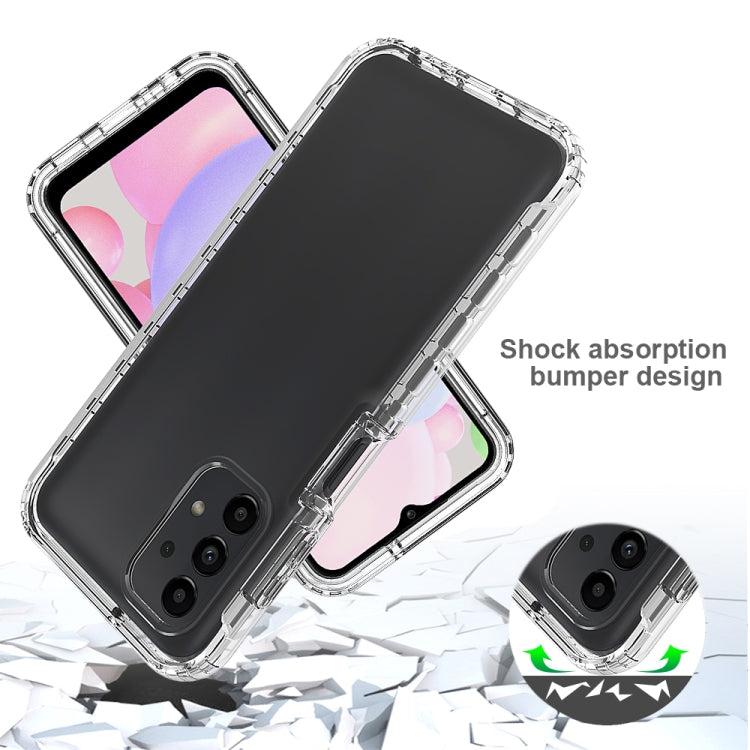 For Samsung Galaxy A13 4G Full Body Shockproof Clear Gradient Phone Case(Blue)