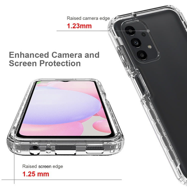 For Samsung Galaxy A13 4G Full Body Shockproof Clear Gradient Phone Case(Blue)