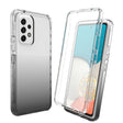 For Samsung Galaxy A53 5G Full Body Shockproof Clear Gradient Phone Case(Black) - Galaxy Phone Cases by PMC TechLife | Online Shopping South Africa | PMC TechLife | Buy Now Pay Later Mobicred