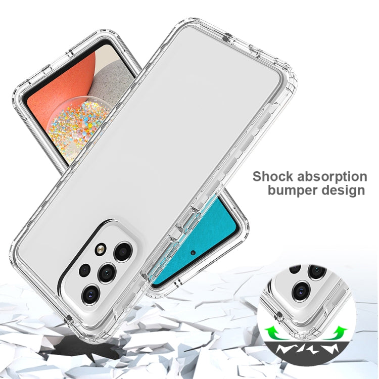 For Samsung Galaxy A53 5G Full Body Shockproof Clear Gradient Phone Case(Black)