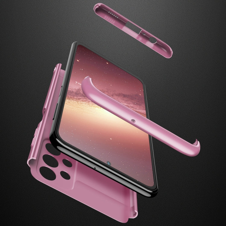 For Samsung Galaxy A23 GKK Three Stage Splicing Full Coverage PC Phone Case(Rose Gold)