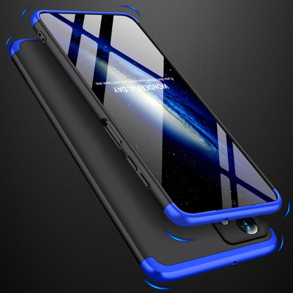 For Samsung Galaxy A23 GKK Three Stage Splicing Full Coverage PC Phone Case(Black Blue)
