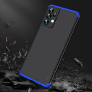 For Samsung Galaxy A23 GKK Three Stage Splicing Full Coverage PC Phone Case(Black Blue)