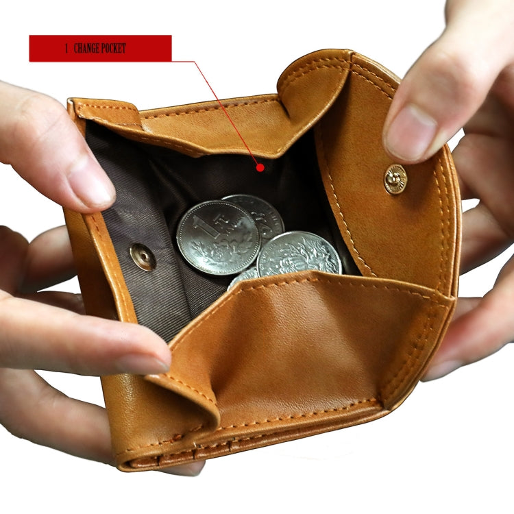 3537 Folding Short RFID Anti-Theft Genuine Leather Coin Purse for Ladies(Pink)