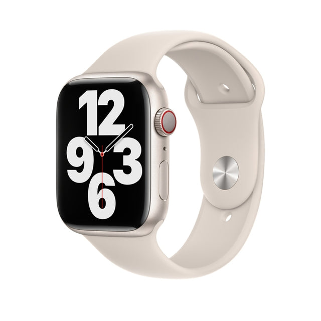 Silicone Watch Band For Apple Watch 42mm / 41mm / 40mm / 38mm(Starlight)