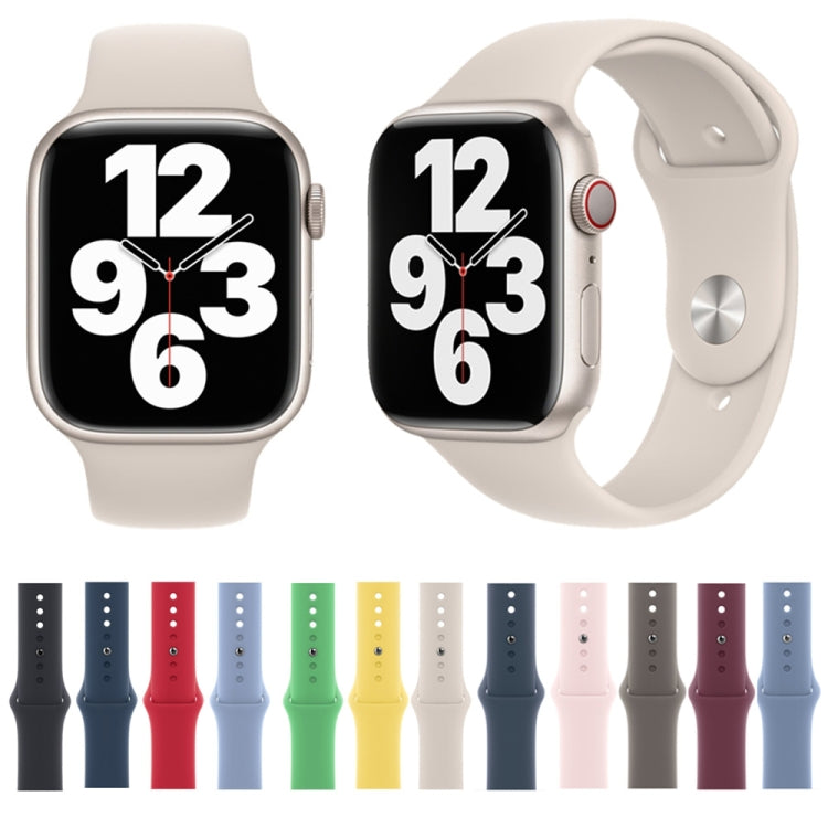 Silicone Watch Band For Apple Watch 42mm / 41mm / 40mm / 38mm(Starlight)