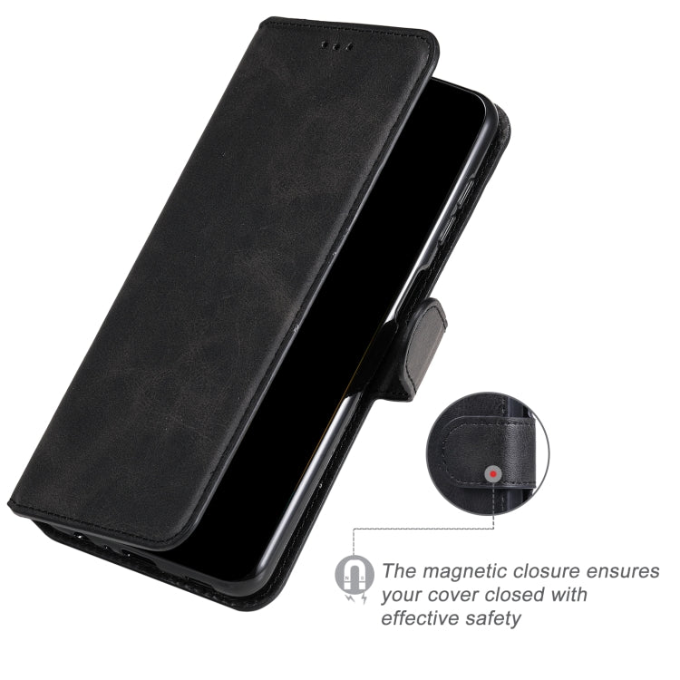 For vivo Y76s / Y76 5G Classic Calf Texture Flip Leather Case(Black)