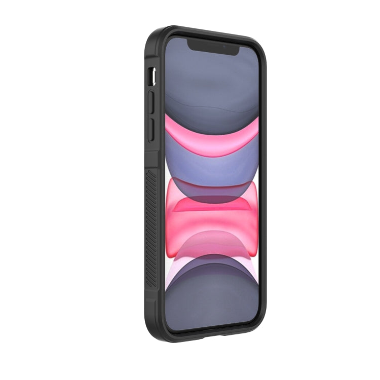 For iPhone 11 Magic Shield TPU + Flannel Phone Case (Black)