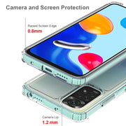 For Xiaomi Redmi Note 11 Global/Redmi Note 11S Scratchproof TPU + Acrylic Protective Phone Case(Transparent)