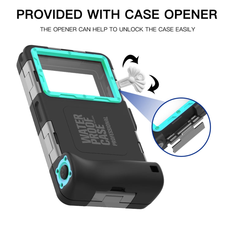 RedPepper 2nd Generation Diving Water-resistant Protective Case, Water-resistant depth: 15m(Black + Blue)