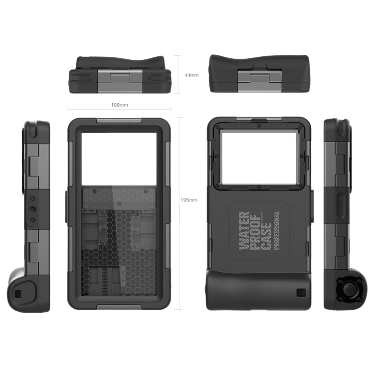 RedPepper 2nd Generation Diving Water-resistant Protective Case, Water-resistant depth: 15m(Black)