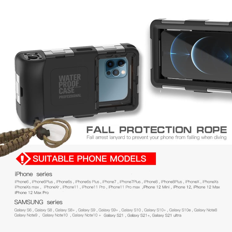 RedPepper 2nd Generation Diving Water-resistant Protective Case, Water-resistant depth: 15m(Black)