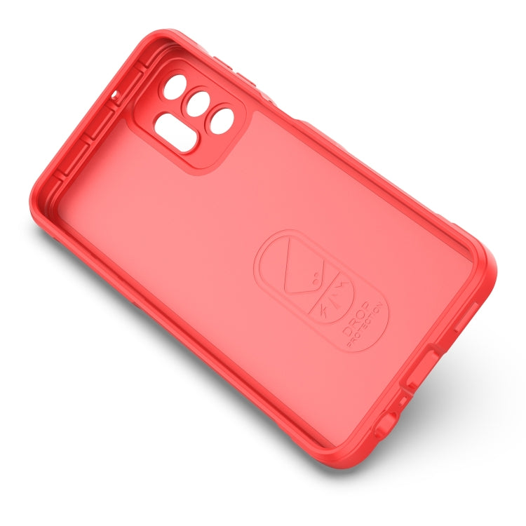 For Samsung Galaxy A13 5G / 4G Magic Shield TPU + Flannel Phone Case(Red)