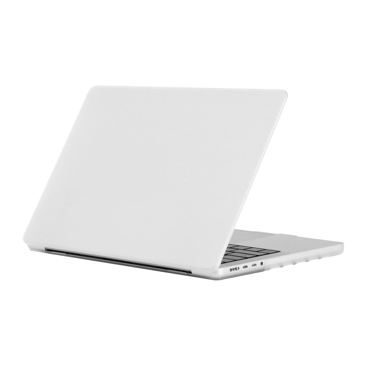 Dot Texture Double Sided Tanned Laptop Case For MacBook Pro 16.2 inch A2485 2021(Transparent)