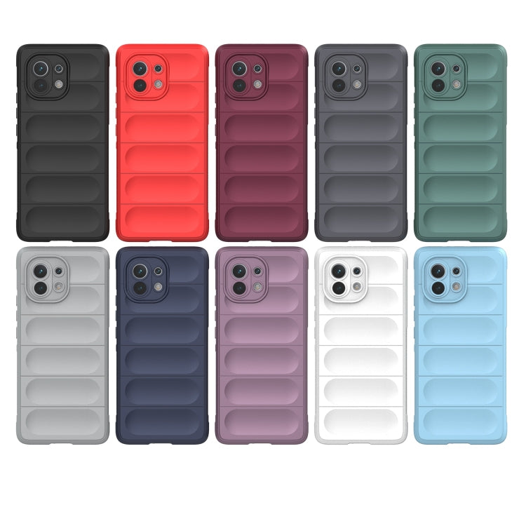 For Xiaomi Mi 11 Magic Shield TPU + Flannel Phone Case(Black)