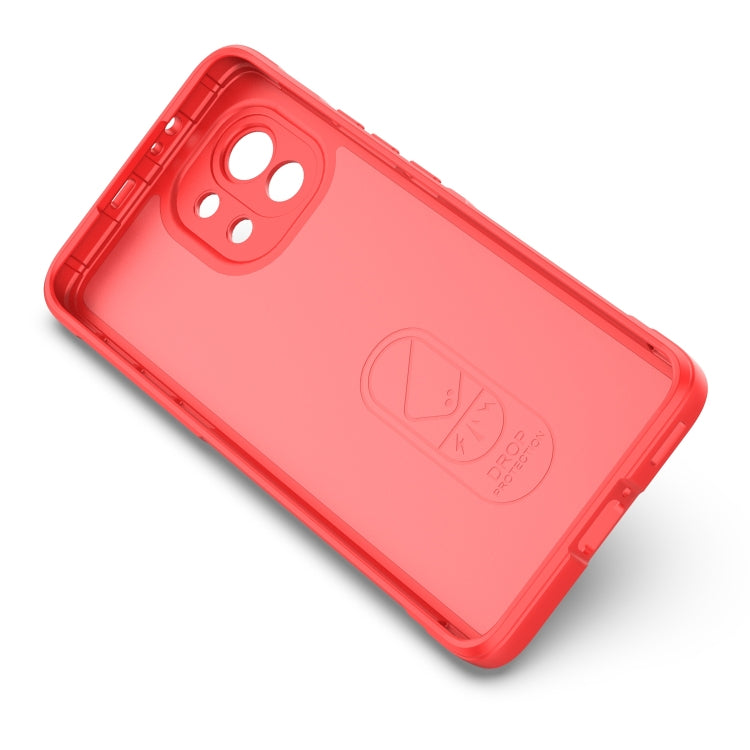 For Xiaomi Mi 11 Magic Shield TPU + Flannel Phone Case(Black)