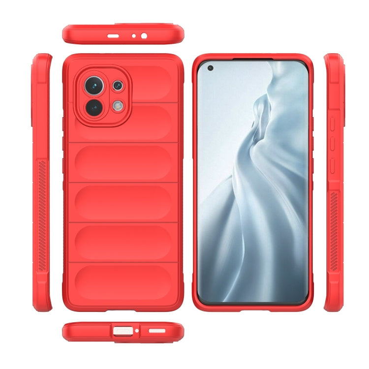 For Xiaomi Mi 11 Magic Shield TPU + Flannel Phone Case(Black)