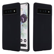 For Google Pixel 7 Pro Pure Color Liquid Silicone Shockproof Phone Case(Black)