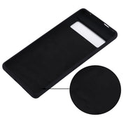 For Google Pixel 7 Pro Pure Color Liquid Silicone Shockproof Phone Case(Black)