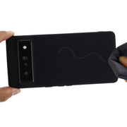 For Google Pixel 7 Pro Pure Color Liquid Silicone Shockproof Phone Case(Black)
