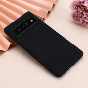 For Google Pixel 7 Pro Pure Color Liquid Silicone Shockproof Phone Case(Black)