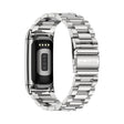 For Fitbit Charge5 Mijobs Stainless Steel Metal Watch Band(Silver) - Watch Bands by MIJOBS