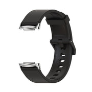 For Fitbit Charge 5 Mijobs Soft Silicone  Watch Band(Pink+Gold) - Watch Bands by MIJOBS