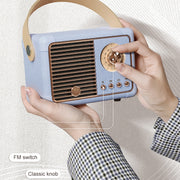 HM11 PLUS Portable HIFI Mini Retro Wireless Bluetooth Speaker(Light Yellow)
