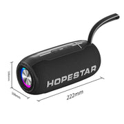 HOPESTAR H49 RGB Light TWS Water-resistant Wireless Bluetooth Speaker(Grey)