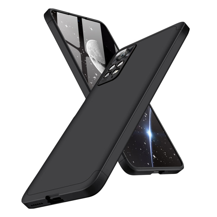 For Xiaomi Redmi Note 11 Pro 4G / 5G Global GKK Three Stage Splicing Full Coverage PC Case(Black)