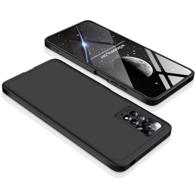 For Xiaomi Redmi Note 11 Pro 4G / 5G Global GKK Three Stage Splicing Full Coverage PC Case(Black)
