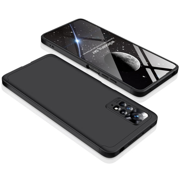 For Xiaomi Redmi Note 11 Pro 4G / 5G Global GKK Three Stage Splicing Full Coverage PC Case(Black)