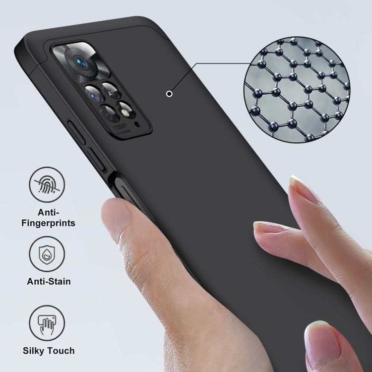 For Xiaomi Redmi Note 11 Pro 4G / 5G Global GKK Three Stage Splicing Full Coverage PC Case(Black)