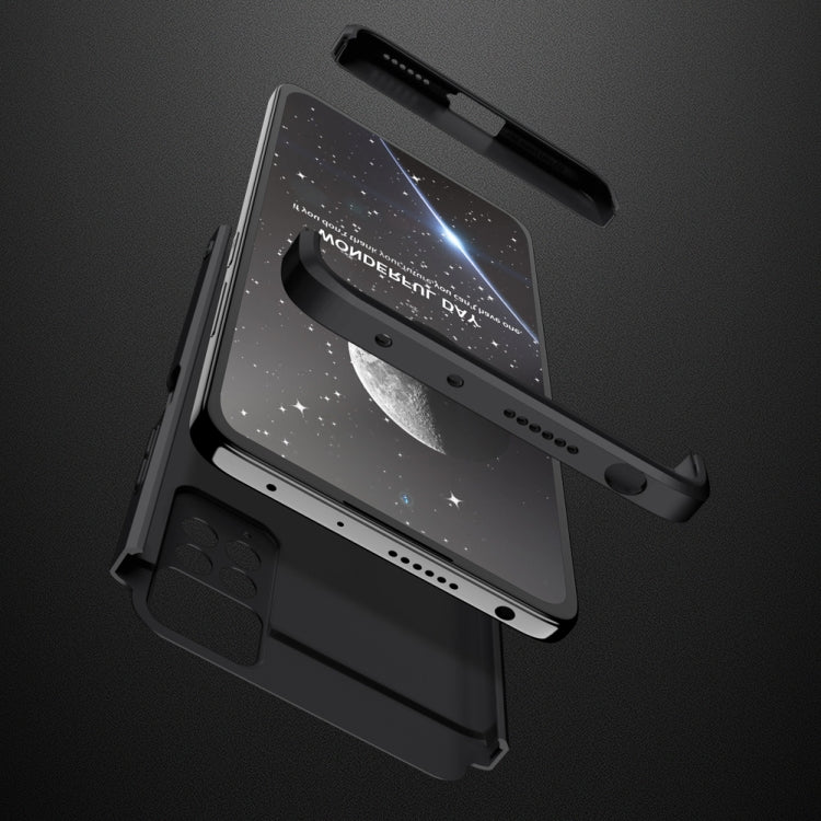 For Xiaomi Redmi Note 11 Pro 4G / 5G Global GKK Three Stage Splicing Full Coverage PC Case(Black)