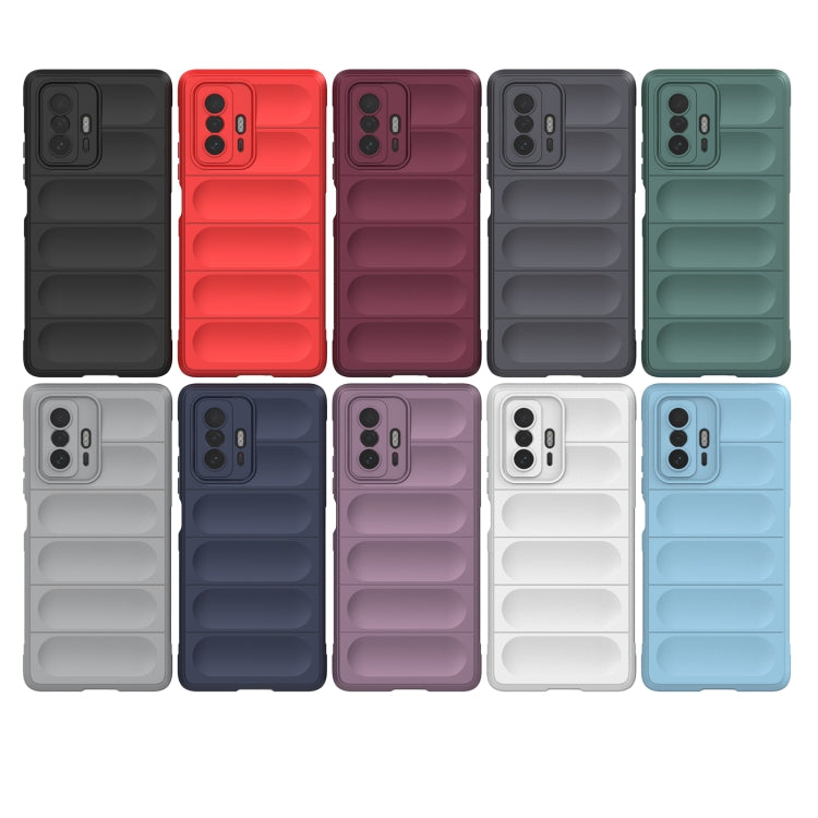 For Xiaomi 11T Magic Shield TPU + Flannel Phone Case(Black)