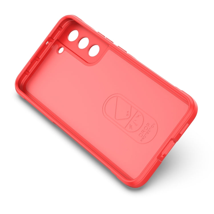 For Samsung Galaxy S22+ 5G Magic Shield TPU + Flannel Phone Case(Red)