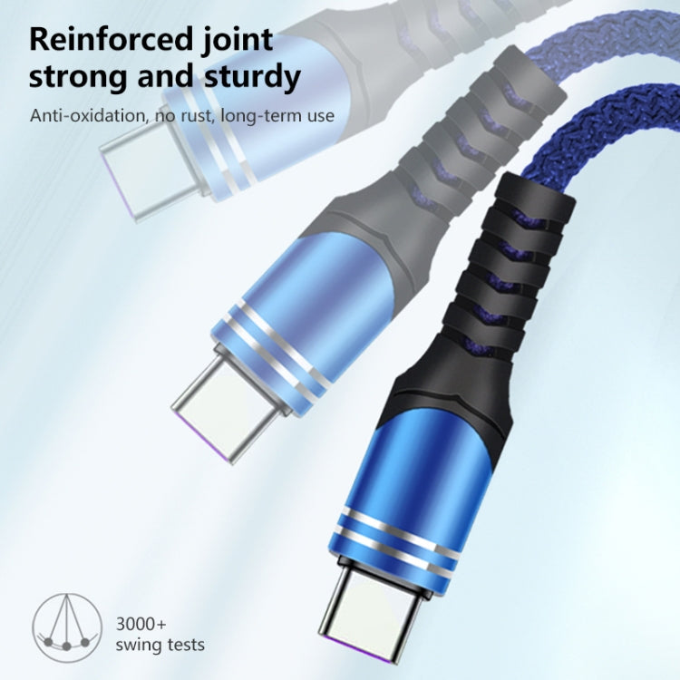 8 Pin 6A Woven Style USB Charging Cable, Cable Length: 1m(Black)