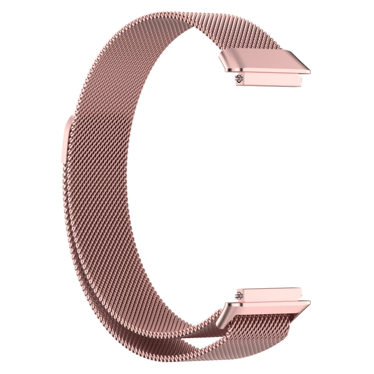 For Huawei Band 7 / 7 NFC Milan Metal Magnetic Watch Band(Rose Pink)