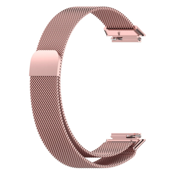 For Huawei Band 7 / 7 NFC Milan Metal Magnetic Watch Band(Rose Pink)