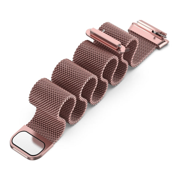 For Huawei Band 7 / 7 NFC Milan Metal Magnetic Watch Band(Rose Pink)