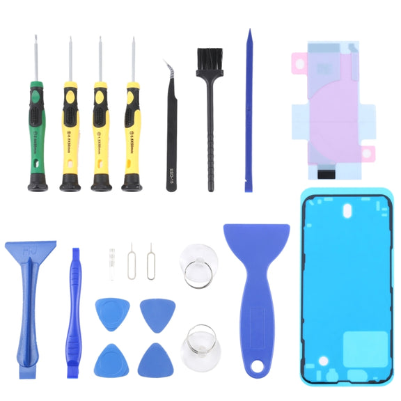 JIAFA JF-8182 21 in 1 Battery Adhesive + LCD Frame Water-resistant Adhesive + Repair Tool Set For iPhone 13 mini