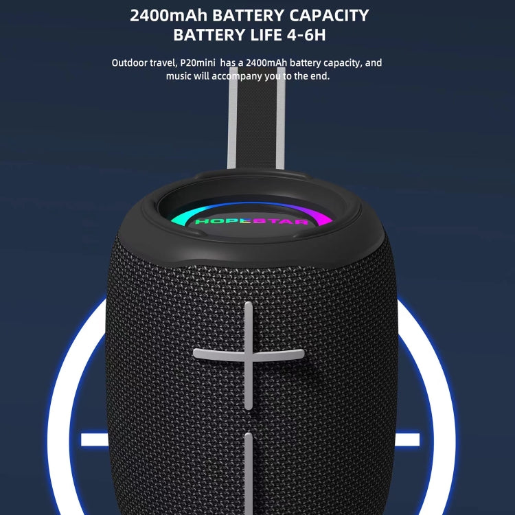 HOPESTAR P20 mini Water-resistant Wireless Bluetooth Speaker(Black)