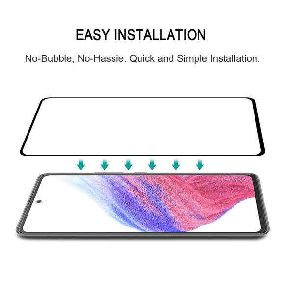 25 PCS Full Glue Cover Screen Protector Tempered Glass Film For Samsung Galaxy A53 5G