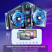 K8A Twin Turbo Semiconductor Magnetic Tablet Computer Radiator(Gun Color)