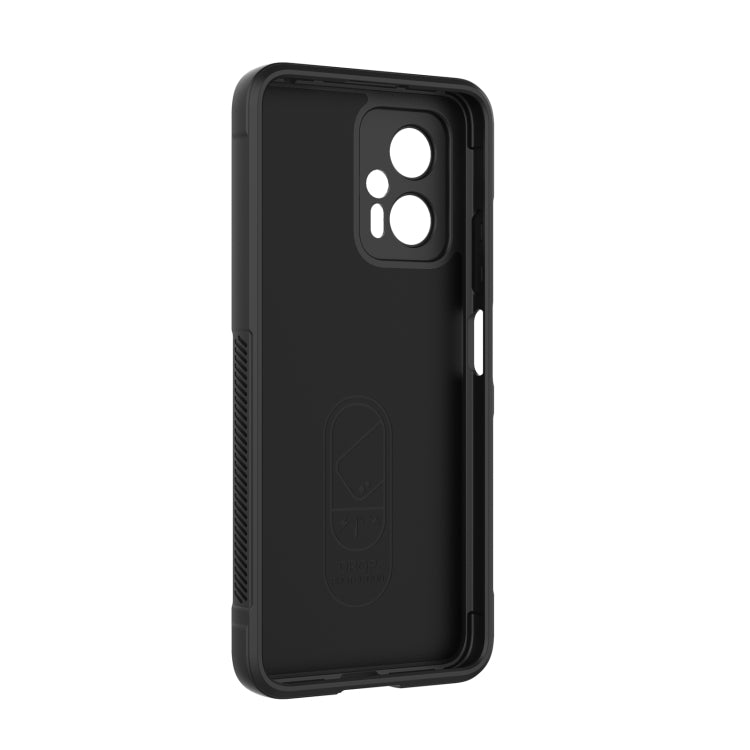 For Xiaomi Redmi Note 11T Pro Magic Shield TPU + Flannel Phone Case(Grey)