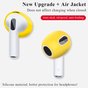 Ear Cap Silicone Protective Case for AirPods 3(Yellow)