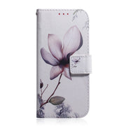For Honor X8 Coloured Drawing Leather Phone Case(Magnolia Flower)