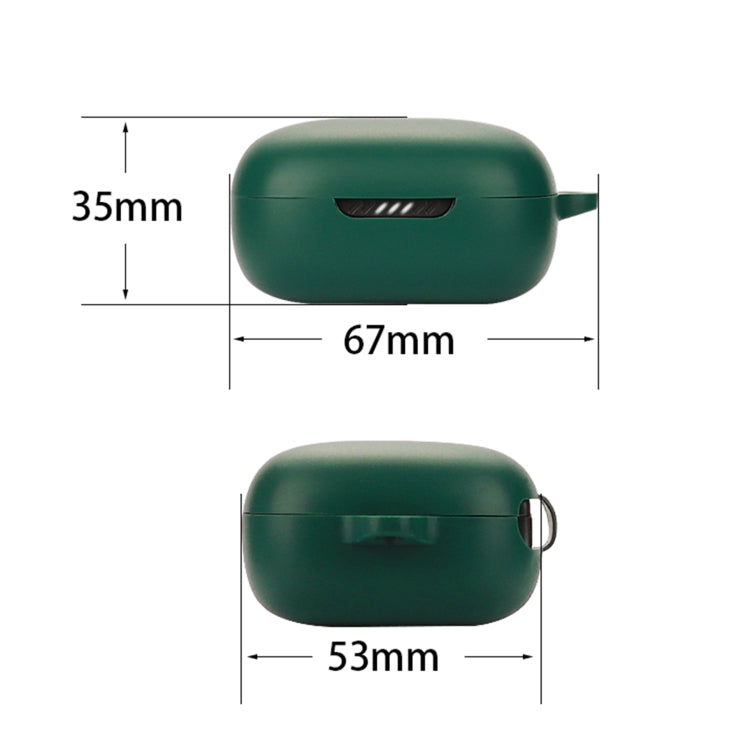 Bluetooth Earphone Silicone Protective Case For JBL Live Free 2 TWS(White)
