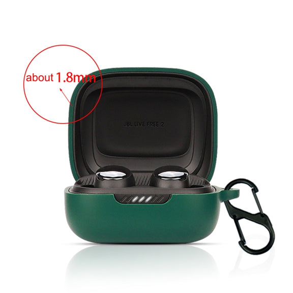Bluetooth Earphone Silicone Protective Case For JBL Live Free 2 TWS(Red)