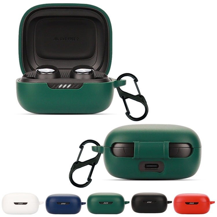 Bluetooth Earphone Silicone Protective Case For JBL Live Free 2 TWS(Red)